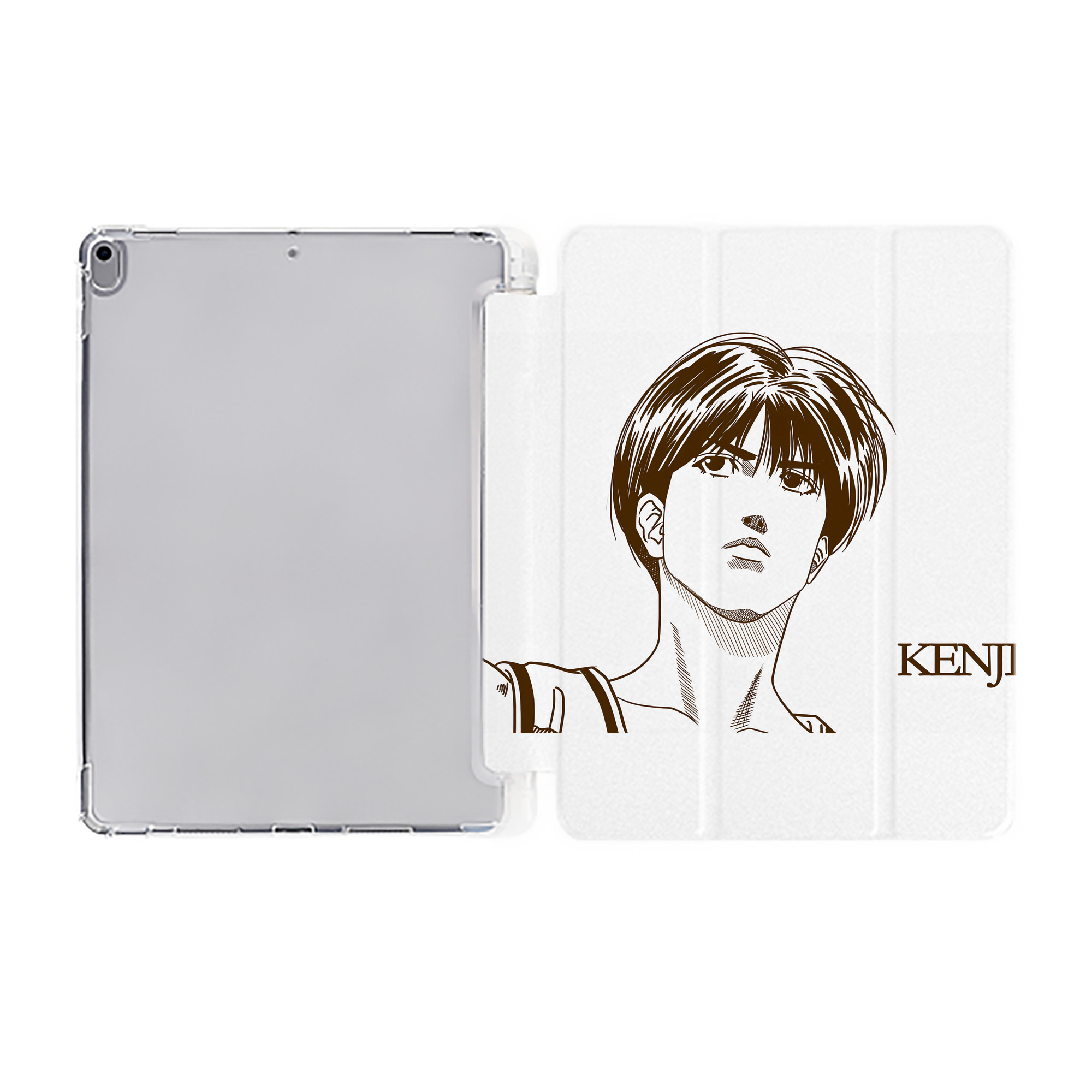（画像用） SLAM DUNK／スラムダンク IPad ケース ペン収納付き 三つ折りスタンド PUレザー×シリコン 対応機種9.5/10.5/10.9インチ